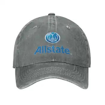 Модерен висококачествен деним, шапка с логото на Allstate, вязаная капачка, бейзболна шапка