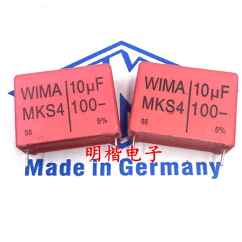 Безплатна доставка и 2 бр./5 бр., кондензатор WIMA Germany MKS4 100V 10UF 100V 106 P = 27,5 мм