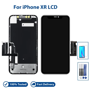 Нов Най-добър Pantalla За iPhone XR Екрана на дисплея LCD Сензорен Екран Дигитайзер, Смяна на възли За iPhone A2105 A1984 A2107 LCD