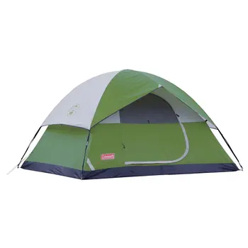 ® Куполна палатка Sundome® за къмпинг за 6-ма души, 1 стая, зелена