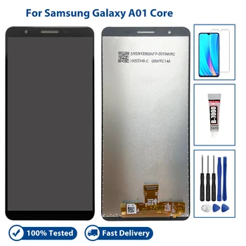 Чисто нов LCD дисплей за Samsung Galaxy А01 Основната сензорен екран, дигитайзер, смяна на дисплея в колекцията с безплатни подаръци