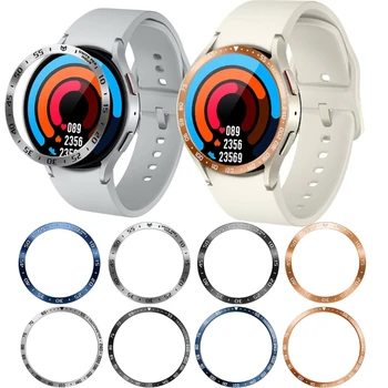 За Galaxy Watch 6Classic 43/47 мм Смарт Часовници Bezel Метален Калъф Защитно Залепваща Рамка Околовръстен Делото Защита От Драскотини