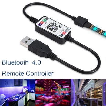 Димер за Регулиране на яркост, по-слаби USB кабел 4.0 Rgb Led Strip Light Mini Wireless за барове хотели В 5-24