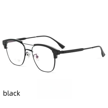 54 мм 2023 Нова Мъжки Квадратни Рамки За Очила от чист титан, Очила по Рецепта, Оптични Очила 2315BJ