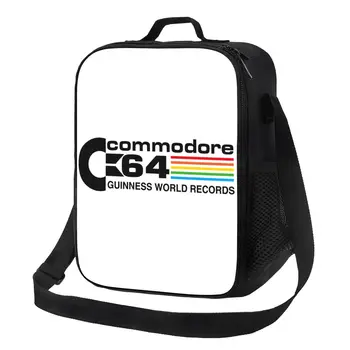 Изработена по поръчка Готина чанта за обяд с логото на Commodore, Мъжки И дамски чанти-хладилник, топло изолирани кутия за обяд за учениците в Училище