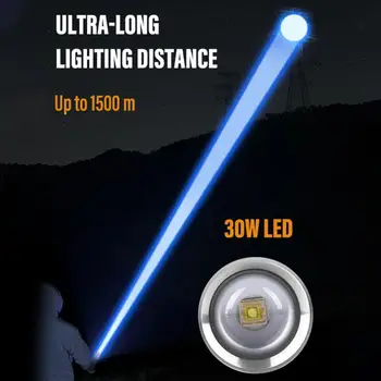 Мини-Мултифункционална лампа за Къмпинг, супер ярък най-Новият led фенерче с фиксиран фокус, на Едро, Горещо Фитильное Осветление 30 W Led 2023
