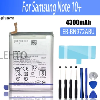 100% Оригинална батерия EB-BN972ABU 4300 mah За Samsung Galaxy Note 10 + Забележка 10 Плюс SM-N975F SM-N975DS Батерии за телефони