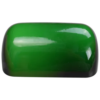 Със стъклен КАПАК на ЛАМПАТА BANKER Зелен цвят/Лампа лампа Bankers от стъклени абажура