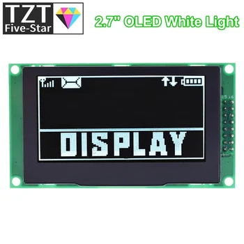 TZT 2,7-Инчов OLED-дисплей с резолюция от модул 128 *64P SSD1322 16Pin SPI PM Материал SPI 16 Нива на сивото За Arduino