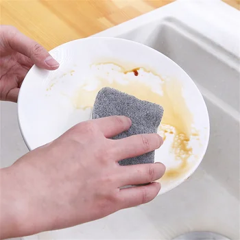 Kitchenware Двупосочен Блок за миене на съдове Трайни средства за дезинфекция на Гъба-Гума, Четка за почистване