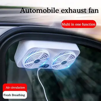 USB Авто Фен Инструмент за Охлаждане на Автомобила Прозорец, Вентилатор Вътре в Колата Вентилатор за охлаждане Циркулация на Въздуха Лятна 3-степенна Корекция на Радиатора O3N8
