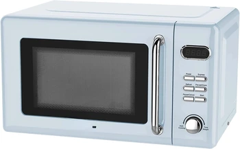 Безплатна доставка, Дигитална Микровълнова печка в Ретро стил, 700 W 5 нива на мощност, 8 програмирани настройки и K-Mini Single
