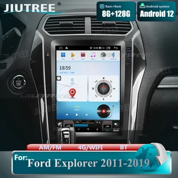 Android 12 Tesla Екрана, Стерео Радио Авто Мултимедиен Плеър За Ford Explorer 2011-2019 Carplay Android Auto 8G + 128G DSP IPS