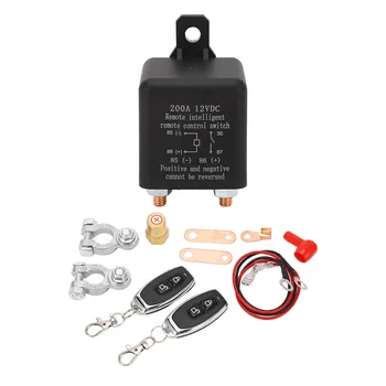 Авто Безжичен двоен ключ за дистанционно управление на 200A с висока проводимост, дистанционно изключване на прекъсвач за батерията за автомобилна електроника