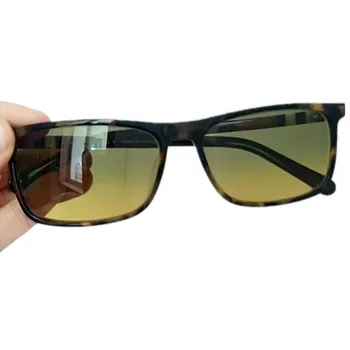 Лаконичен правоъгълни слънчеви очила за шофиране Daynight Dual UV400 54-17-140, подходящи по цвят ацетаты за очила, предписване на