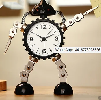 Японски часовници-робот, мультяшные детски нощни часове, тъпо alarm clock, за украса на плотове