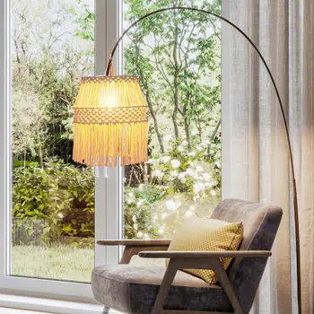 Лампион от ресни, Скандинавски тъкани окачен лампа в бохемски стил, само на лампа, окачена лампа за парти, домашно сватбен декор