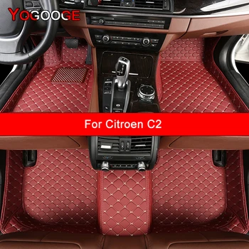 Обичай Автомобилни Постелки YOGOOGE За Citroën C2 Auto Accessories Килим За Краката