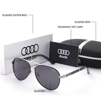 Нови Пилотни Поляризирани Слънчеви очила за Мъже, Нюанси на Маркови и Дизайнерски Очила, Очила водача на автомобила UV400 за Audi Gafas De Sol ал Hombre