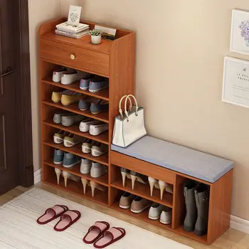 Ъглов дървен шкаф за обувки, Модерен шкаф за обувки, Органайзер за съхранение на обувки Szafka Na Buty Мебелите за дневна