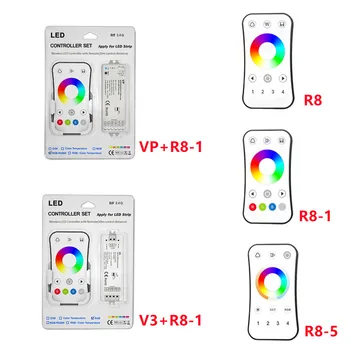 2.4 Ghz RF безжичен сензорен контролер RGB/RGBW led лента 4 зони 4A * 3CH канал 3 затъмняване за RGB/RGBW/RGB + CCT led ленти или на модули