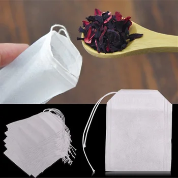 Кухненски Чаени торбички от нетъкан текстил за многократна употреба Филтър С завязывающимся цедка за Еднократна употреба