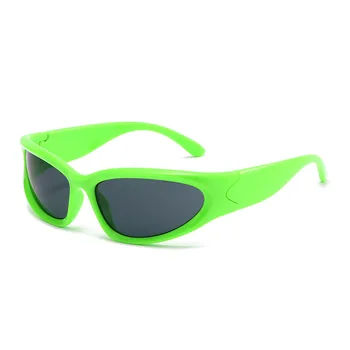 Слънчеви очила в стил Steampunk Y2K, Женски, Мъжки, Брендовый Дизайн, Спортни Слънчеви очила в стил пънк, Летни Унисекс, Огледални Слънчеви Очила с UV400 Gafas de sol
