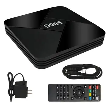 4K Smart TV Box Quad-core Cortex-а a53 WiFi с поддръжка на 3D ForHDMI, мултимедиен плейър, видео игри за домашно забавление