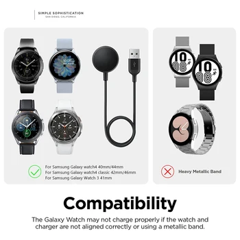Портативна докинг станция за зарядно, Резервни части, Държач за безжично зарядно устройство, поставка за часа на Samsung Galaxy Watch 4/4 Classic/3