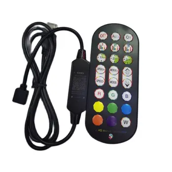 RGB LED Strip Controller USB 5V Music Bluethooth APP 24 клавишите 2.4 G на дистанционното управление за 5050 2835 ленти