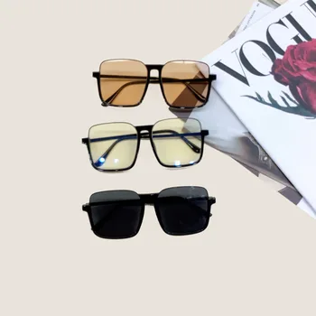 Ретро нови модни слънчеви очила за възрастни, индивидуалност, тенденция, полукадровая крупнокадровая солнцезащитная козирка от ултравиолетовите